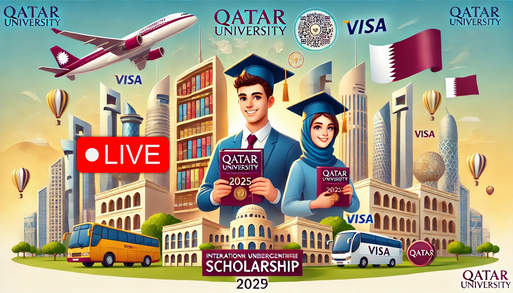 Fully Funded Qatar University International Undergraduate Scholarship 2025 | Study In Qater